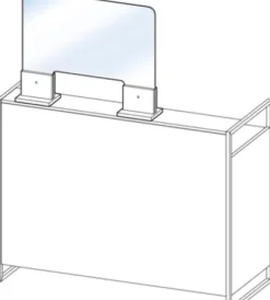 Schutzwand für Theken und Nailtische