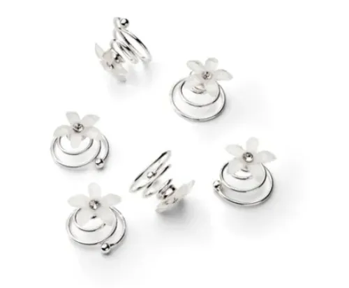 Trisa Celebride Curlies in Form von weissen Blumen Clearance