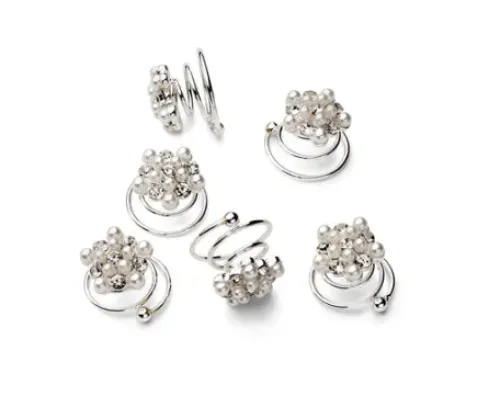 Trisa Celebride Curlies mit weissen Perlen und Strass Best