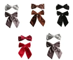 Trisa Fashion Barrette mit Samtschleife Hot