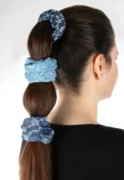 Trisa Fashion Denim Scrunchies Discount
