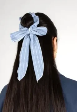 Trisa Fashion Denim Scrunchie mit Schleife Discount