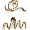 Trisa Fashion Geschwungene Metall Haarklemmen Hot