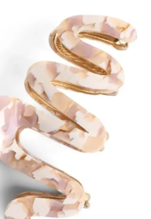 Trisa Fashion Geschwungene Haarklemme mit einer Acrylverzierung Best